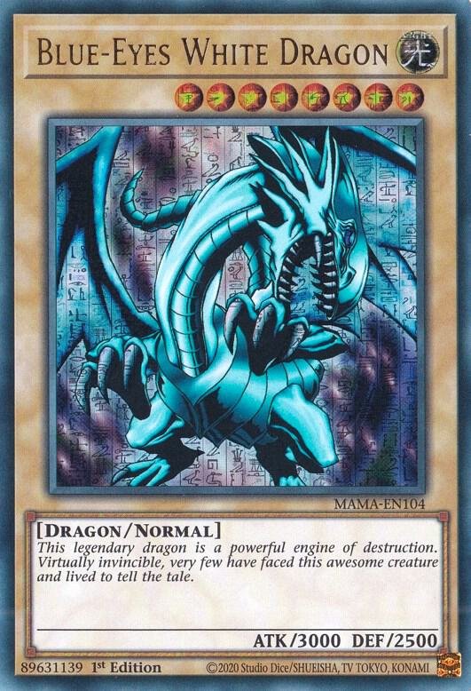 Blue-Eyes White Dragon trading card