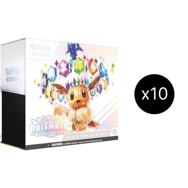 Prismatic Evolutions Elite Trainer Box Case — SV: Prismatic Evolutions Pokemon Prismatic Evolutions Elite Trainer Box case