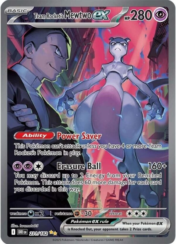 Team Rocket's Mewtwo ex - 231/182 — SV10: Destined Rivals Team Rocket's Mewtwo ex - 231/182 — SV10: Destined Rivals