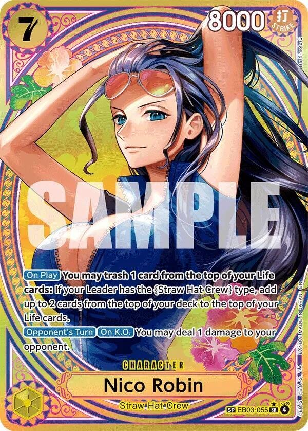Nico Robin (055) (SP) — Extra Booster: One Piece Heroines Edition Nico Robin (055) (SP) — Extra Booster: One Piece Heroines Edition