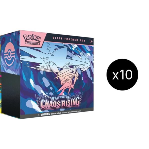 Chaos Rising Elite Trainer Box Case — ME04: Chaos Rising Chaos Rising Elite Trainer Box Case — ME04: Chaos Rising
